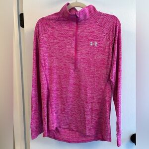 Under Armour Women's UA Tech™ 1/4 Zip, Pink/Silver Size - S